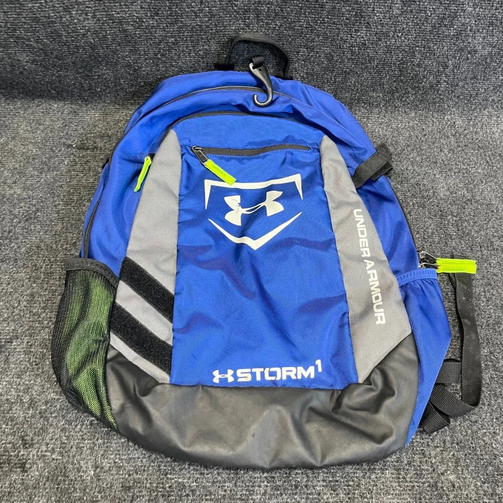 Under Armour UASB-HBP Blue/GRY Storm 1 Baseball Softball Hustle Batpack Backpack